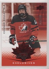 2021 Upper Deck Team Canada Juniors Exclusives 242/250 Conner Roulette #28 0l2