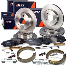 ATEC 4x BREMSSCHEIBE + BEL&Auml;GE + BACKEN VORNE + HINTEN F&Uuml;R MERCEDES VANEO W414