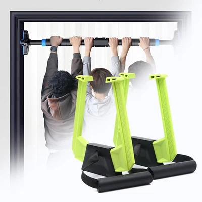 Lot De 2 Barres De Traction Portables Antidérapantes Pour Cadre De Porte, - Photo 1/4