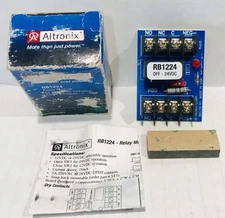 BRAND NEW RB1224 Altronix Relay Module, 12 or 24VDC