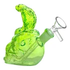 Monster Halloween Skull Water Pipe Bong Hookah Thick Glass Bubbler Free Shipping