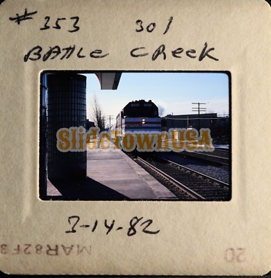 Vtg 1982 Train Slide 301 AMTK Amtrak Engine X5E022 | eBay