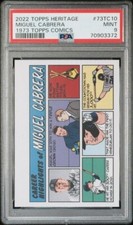 2022 Topps Heritage 1973 Comics #73TC10 Miguel Cabrera graded PSA 9 Mint Pop. 1