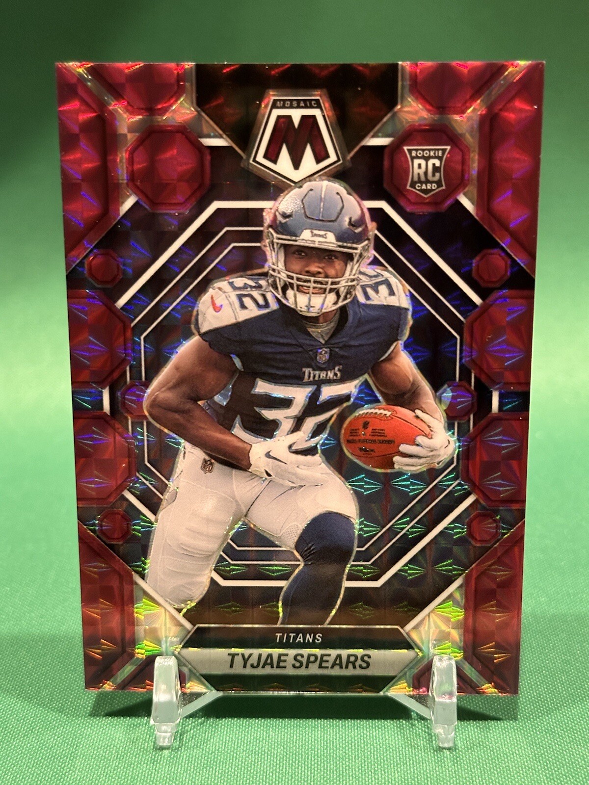 2023 Panini Mosaic Rookies Purple Mosaic Prizm /49 Tyjae Spears #369 Rookie RC