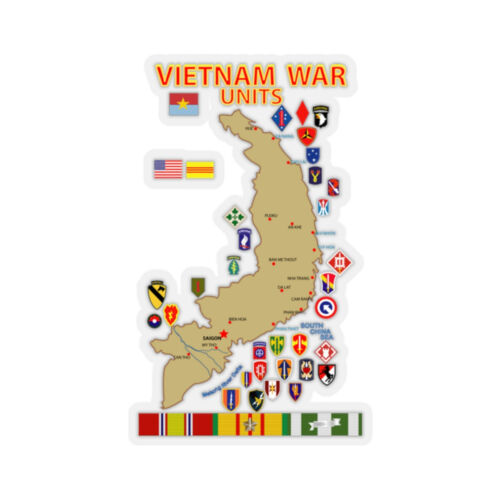 Kiss-Cut Stickers - Map - Vietnam Units - 3 wo DS - 第 1/1 張圖片