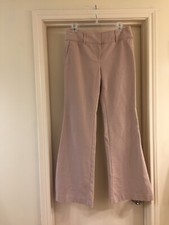 WORTH "W" Beige Rayon Blend Flare Dress Pants Size 4 EUC