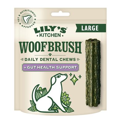 Woofbrush Gut Health Dental Chew Natural Dental Sticks for Large