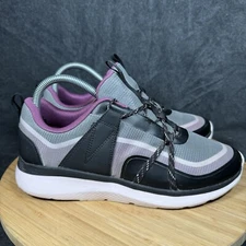 Vionic Austyn Women's 8.5 Black Purple Sneaker Athletic Walking Running Shoes