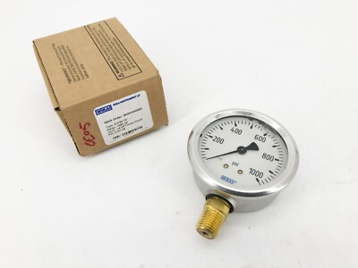 New Wika 9767126 Pressure Gauge Type 213.53 2.5'' Stainless Steel