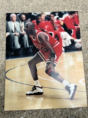 1995 Michael Air Jordan Type One Photo 8x10 Wearing #45 Chicago Bulls  Picture