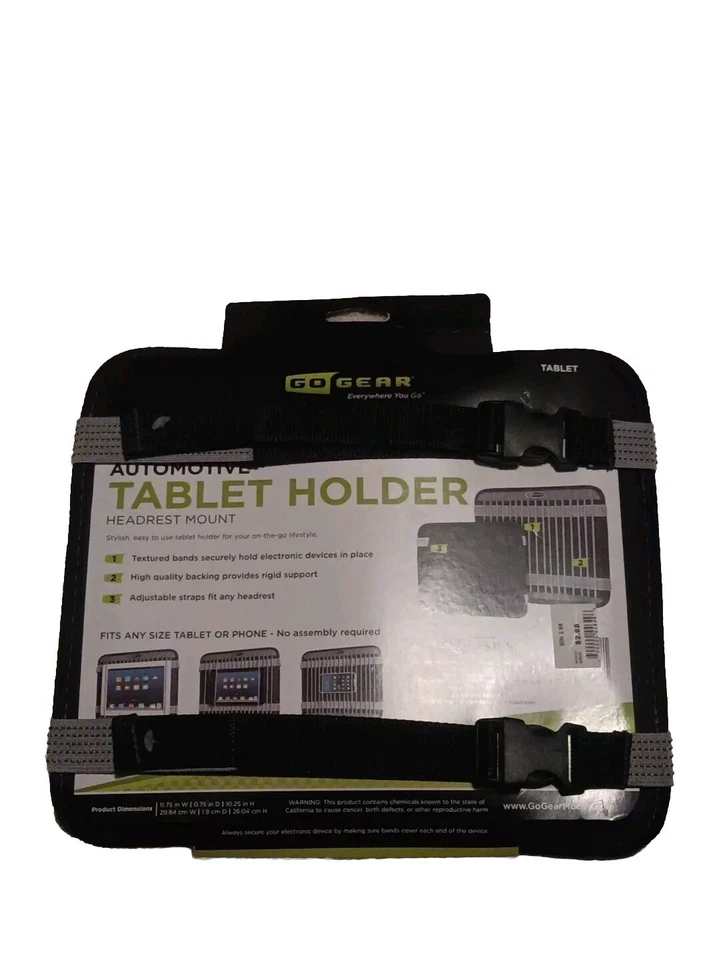 Go Gear Automotive iPad eBook Tablet Holder Headrest Mount Universal Fit - Image 2 of 2