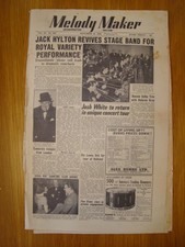 MELODY MAKER 1950 NOV 18 JACK HYLTON JOSH WHITE JAZZ