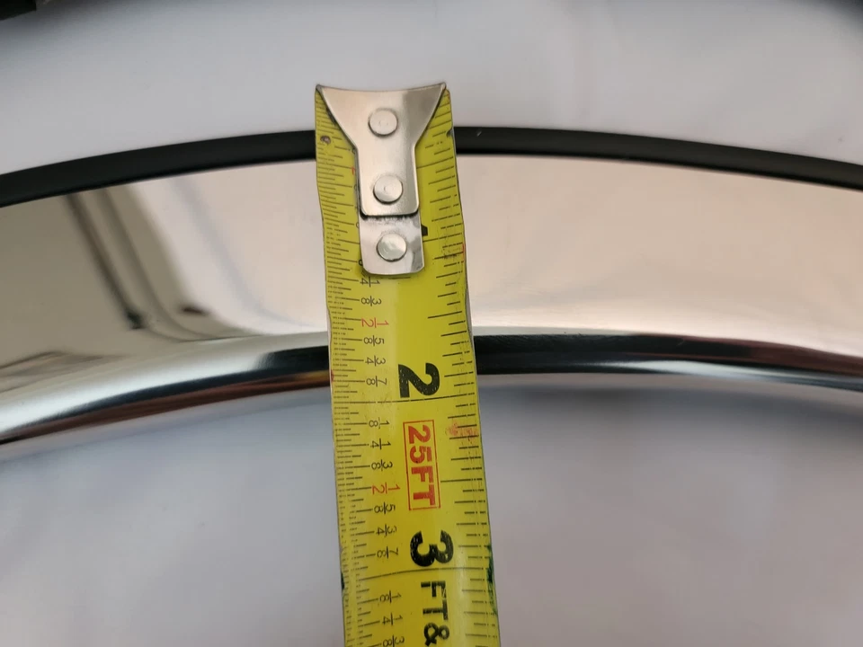 For Town Car 1998-2002 QMI 482002 2" Polished Stainless Fender Trim Foto 2 de 3