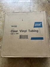 Mars 79132 Clear Vinyl Tubing 3/8" x 100' 27 PSI .500 OD Multiple Use New