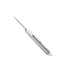 Portable EDC Retractable Toothpick High Strength Titanium Fruit Pick Keychain