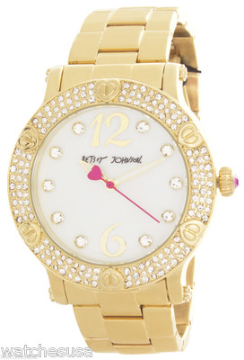 Working Betsey Johnson Boyfriend Watch/Golden ☆LOOK☆ ~Betsey Johnson Boyfriend Watch BJ2165 NEEDS  main image 4