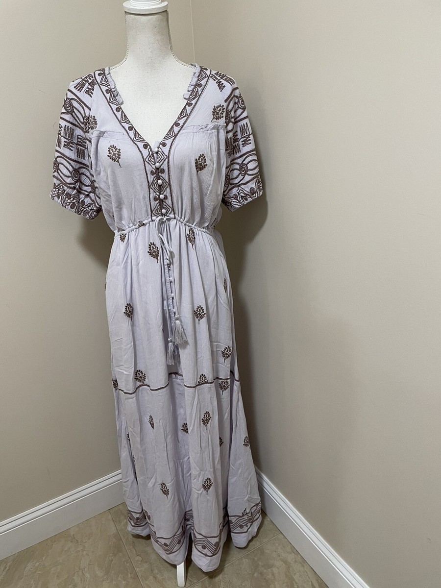 riley embroidered midi dress AFENDS Womens Riley - Knit Maxi Dress main image 1