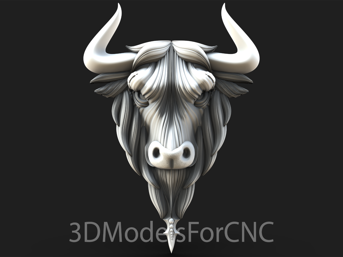 3D Model STL File for CNC Router Laser & 3D Printer Bull Head | eBay 3d-model-stl-file-for-cnc-router-laser-3d-printer-bull-head-ebay