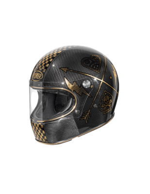 Full-Face Premier Trophy Carbon NX Gold Chromed Approved Ece IN