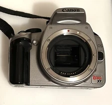 Body Only Canon EOS Digital Rebel XT Gray 1.8" Display 8MP DSLR Camera For Parts