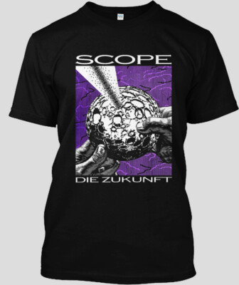 Best Seller! Scope - The future Classic Mens Black Tshirt Size S 5XL