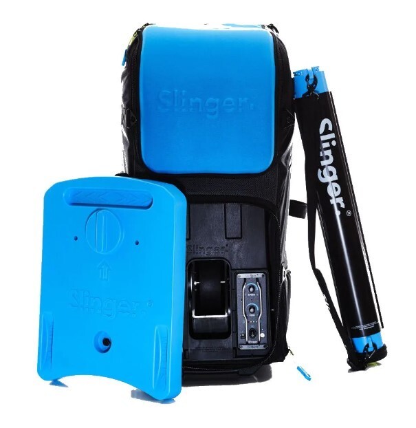 Slinger Bag Tennis Ball Machine + Oscillator + Ball Collector Tube