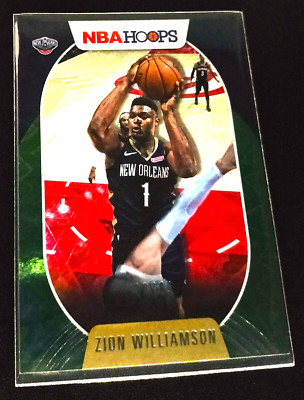 2020-21 Panini NBA Hoops #163 Green Explosion Zion Williamson /89
