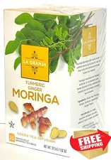 Turmeric, Ginger Moringa - Green Tea Infusion Herbal Tea (25 Count)