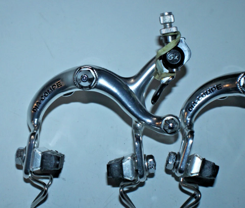 Dia Compe GX Brake Caliper Set 50-65mm Side Pull Recessed Touring USA Shipper :) - Image 2 of 4