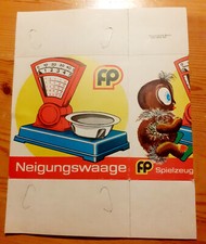 DDR Originalverpackung Neigungswaage, FP Spielzeug