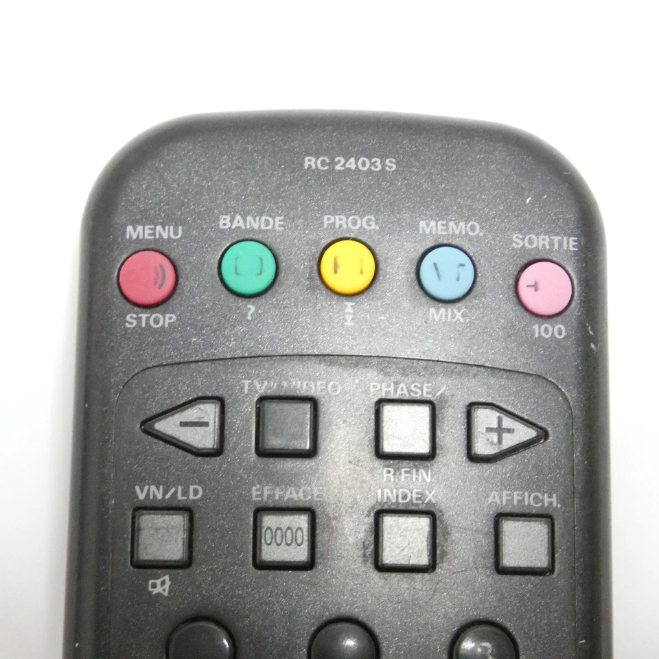 TELECOMMANDE SABA RC 2403 S TV MAGNETOSCOPE OFFICIELLE ORIGINALE OCCASION TESTE - Photo 3/4