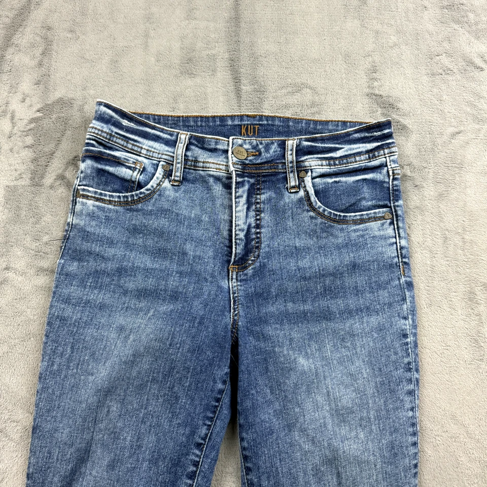 Kut From The Kloth Jeans Womens Size 6 Fab AB Skinny Medium Wash Stretch Ankle - Image 3 of 4