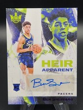 Ben Sheppard 2023-24 Panini Court Kings Heir Apparent RC Auto Violet #6/49