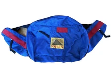 Vintage Kelty Waist Bag Fanny Pack outdoor gear blue yellow Red adjustable 90's