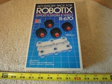 Vintage Robotix R-670 Accessory Pack space ship building toy by Milton Bradley.
