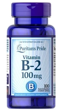 Puritan's Pride Vitamin B-2 (Riboflavin) 100 mg - 100 Tablets