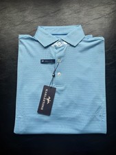 NWT MEN'S HARLESTONS RUTLEDGE POLO, COLOR: SEAFOAM, SIZE: MEDIUM