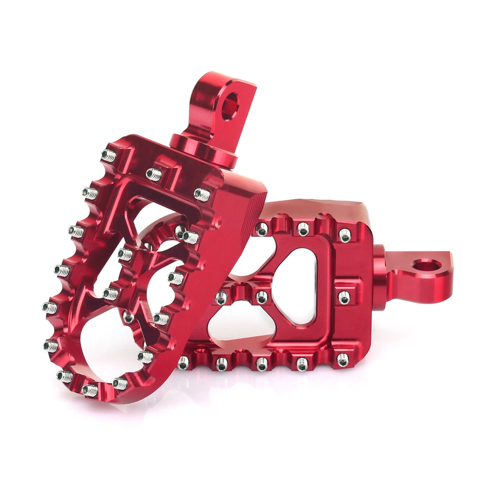 CNC Wide Fat Foot Pegs MX Style Front or Rear Footpegs For Harley Dyna Sportster - Imagem 4 de 4