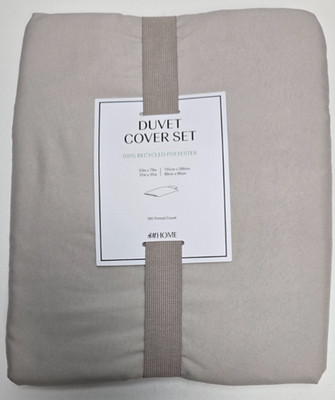 H&M Home - Bettwäsche - Beige - 135x200 80x80 cm  (0056 E1)