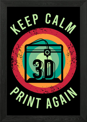 3D Printer 3D Printing Framed Wall Art Poster Canvas Print Picture