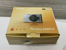 Canon PowerShot A3400 IS HD 16.0 MP Digital Camera Black Tested In Box.