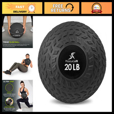 Slam Medicine Balls 5-50lbs - Smooth Textured Grip for Strength, Cardio Core