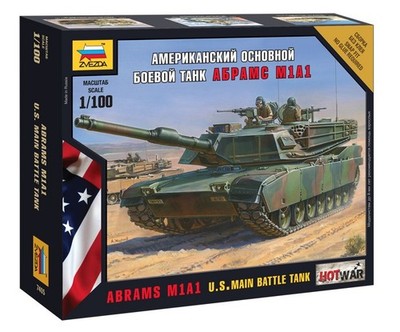 Zvezda Zve7405 1:100 M1a1 Abrams