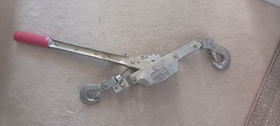 American Power Pull 2 Ton Cable Puller - 26ft Dual Ratchet Hand Winch OSHA