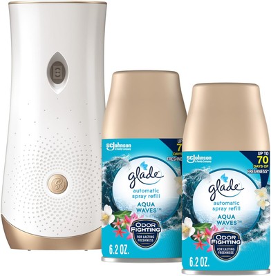 Glade Automatic Spray Refill and Holder Kit, Air Freshener for Home white