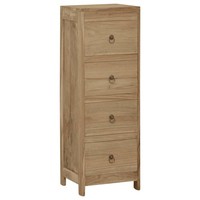 Kommode 30X30X90 Cm Massivholz Teak Schubladenschrank Sideboard Schrank Vidaxl