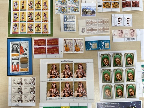 Música famosa y músicos en estampillas y mini hojas MNH como nuevo X56 artículos L844 - Imagen 3 de 21