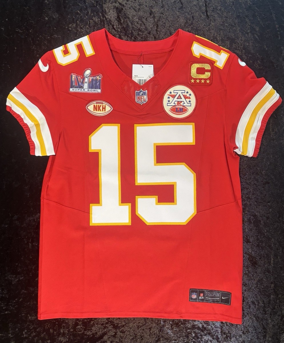 NFL SUPER BOWL 58 ユニフォーム Patrick Mahomes Kansas City Chiefs Super Bowl 58 Nike FUSE Elite