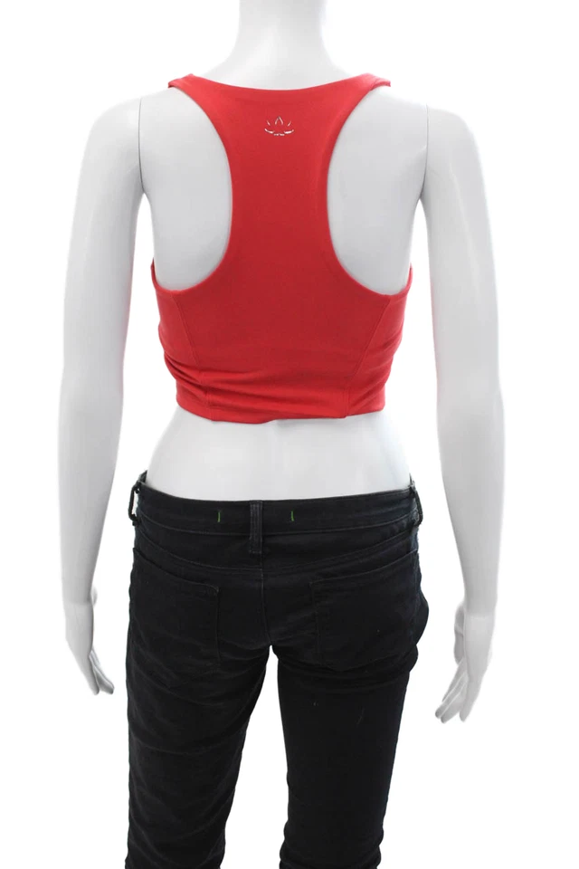 Beyond Yoga Women Red Cropped Tank Sleeveless Polyester Size XS - Image 3 of 4