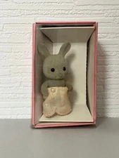 Sylvanian Families Gray Rabbit Baby Initial with Box
